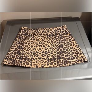 Zara Animal Print Mini Skirt